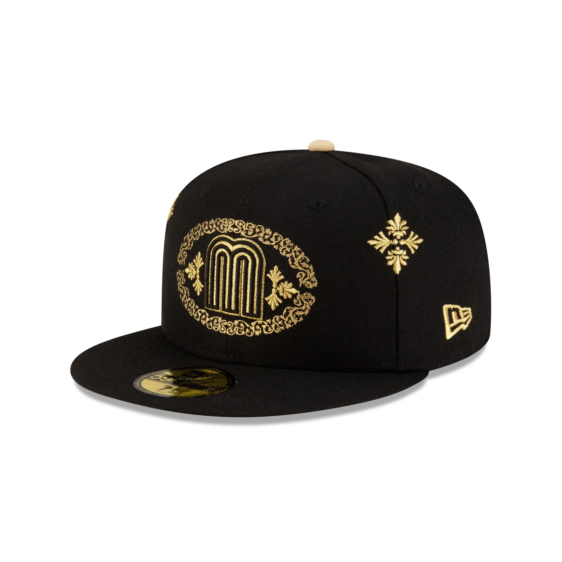 Mexico Baseball Black Gold Charro 59FIFTY Fitted Hat sold by New Era product image thumbnail 3