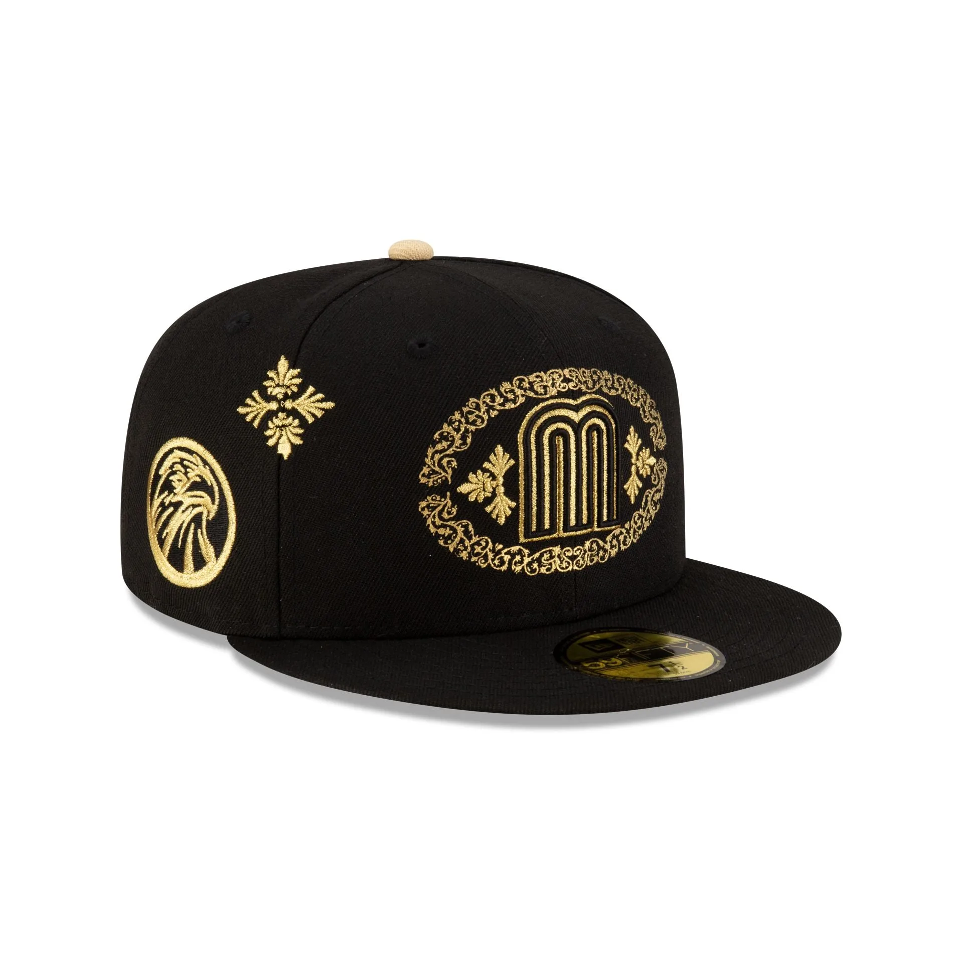 Mexico Baseball Black Gold Charro 59FIFTY Fitted Hat sold by New Era