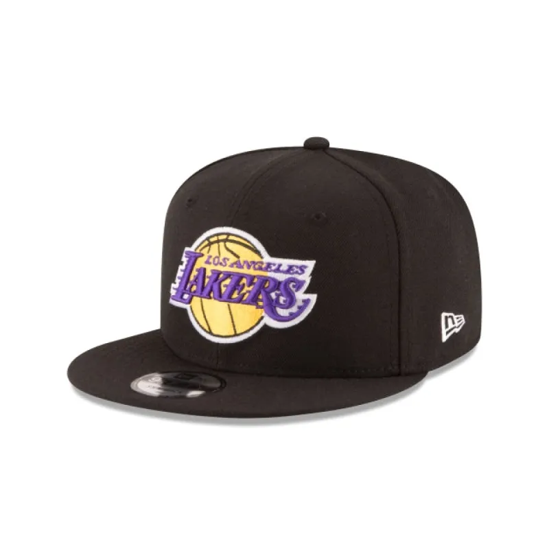 Los Angeles Lakers Black 9FIFTY Snapback Hat sold by New Era