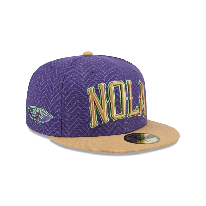 New Orleans Pelicans 2024 City Edition 59FIFTY Fitted Hat sold by New Era