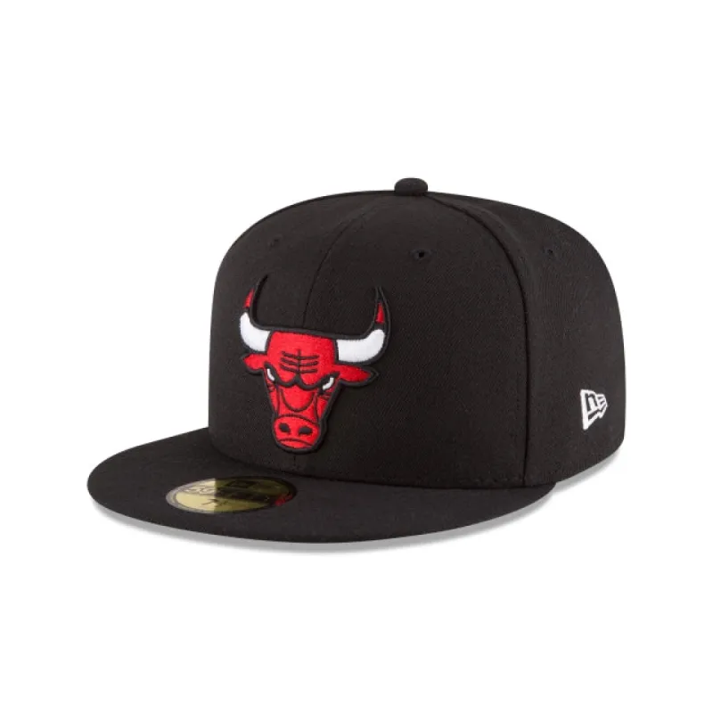 Chicago Bulls Team Color Black 59FIFTY Fitted Hat sold by New Era
