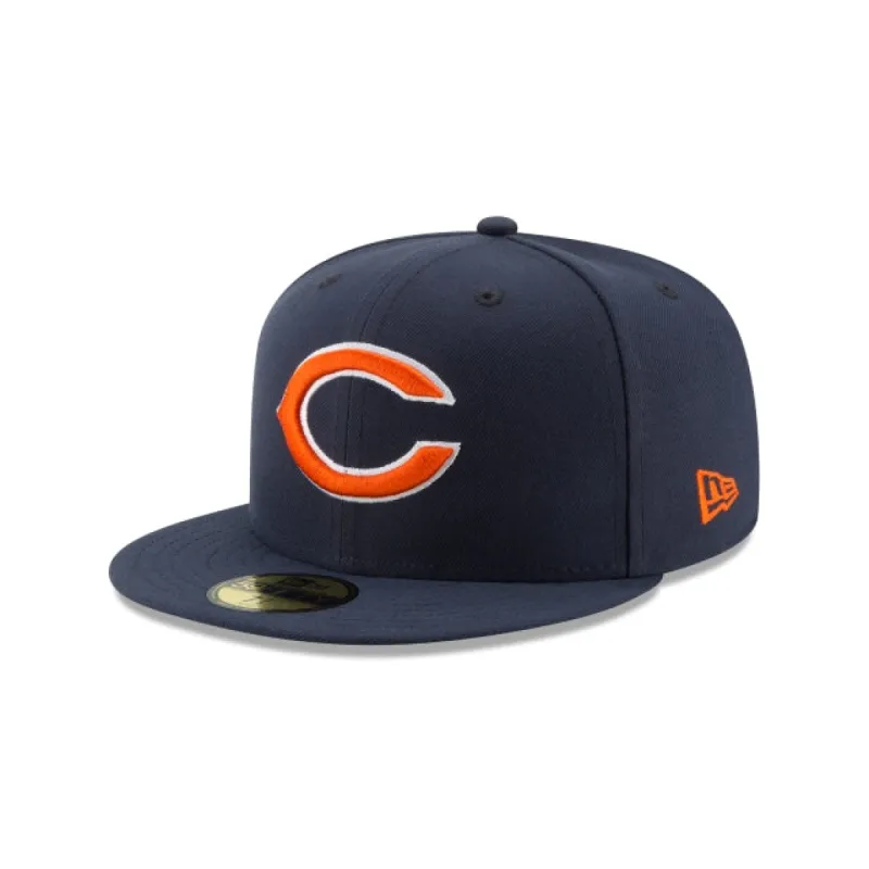 Chicago Bears Navy 59FIFTY Fitted Hat sold by New Era