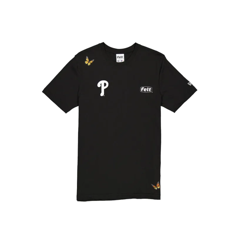 FELT x Philadelphia Phillies Black T-Shirt sold by New Era