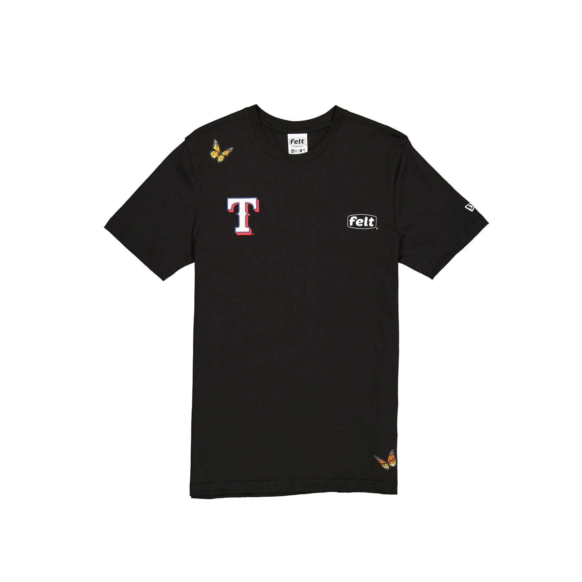 FELT x Texas Rangers Black T-Shirt sold by New Era