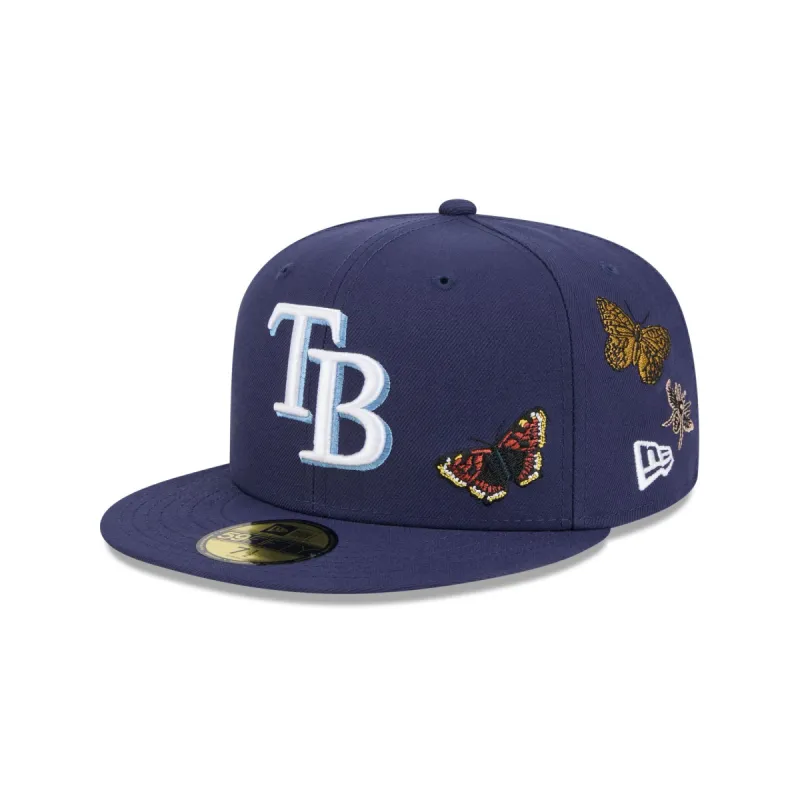 FELT x Tampa Bay Rays Navy 59FIFTY Fitted Hat sold by New Era