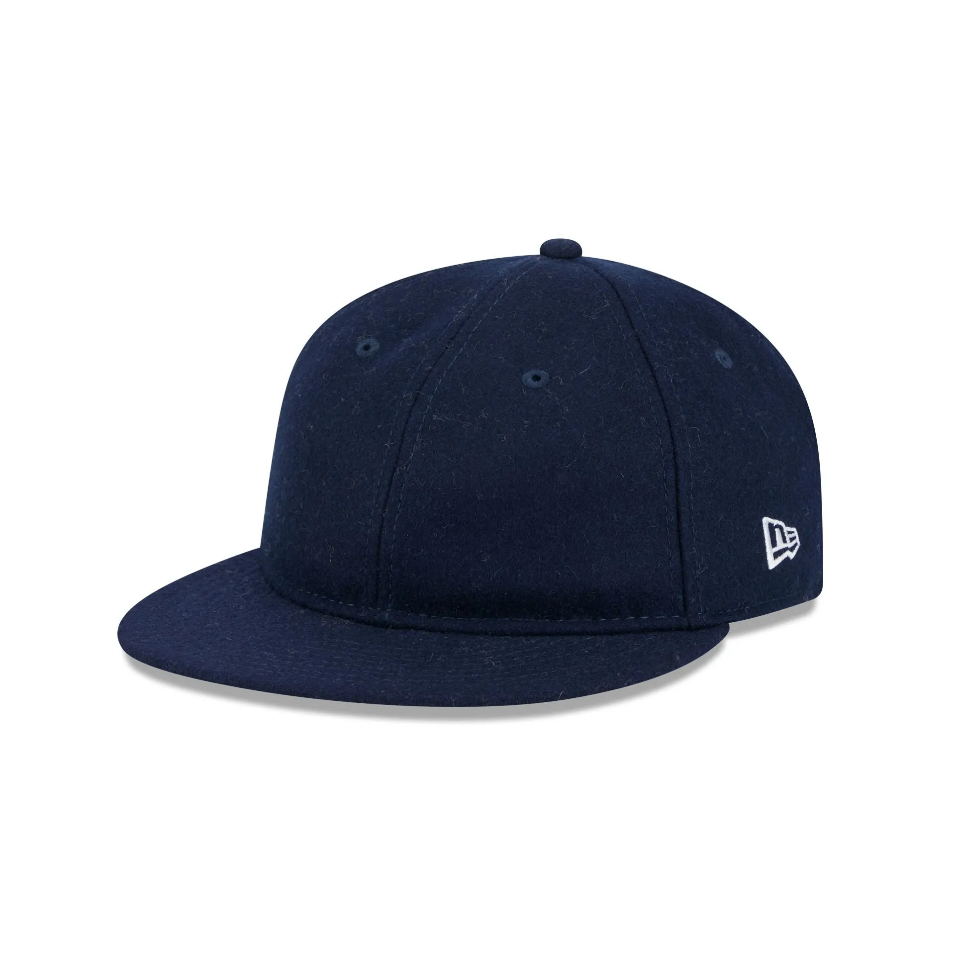 New Era Cap Navy Melton Wool Retro Crown 9FIFTY Adjustable Hat sold by New Era