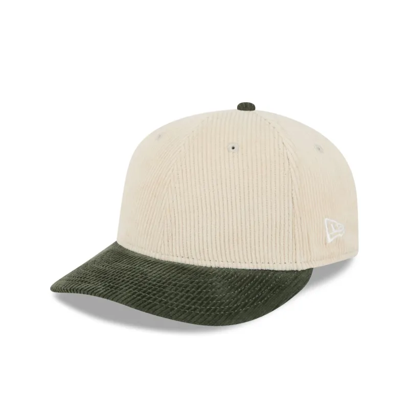 New Era Cap New Olive Corduroy Visor Low Profile 59FIFTY Fitted Hat sold by New Era