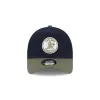Oakland Athletics Navy 9FORTY A-Frame Snapback Hat sold by New Era