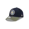 Seattle Mariners Navy 9FORTY A-Frame Snapback Hat sold by New Era