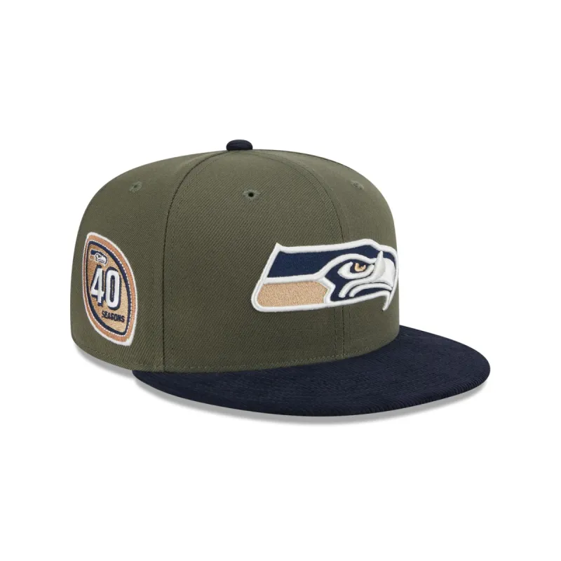 Seattle Seahawks Olive Green 59FIFTY Fitted Hat sold by New Era