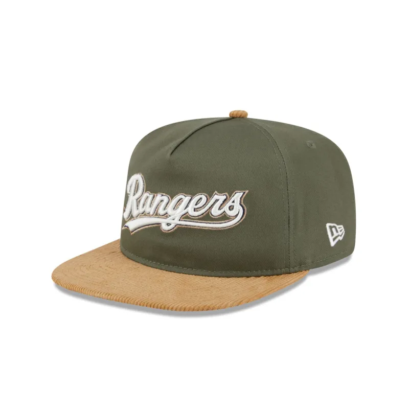Texas Rangers Olive Green Golfer Hat sold by New Era