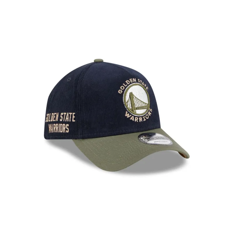 Golden State Warriors Navy 9FORTY A-Frame Snapback Hat sold by New Era