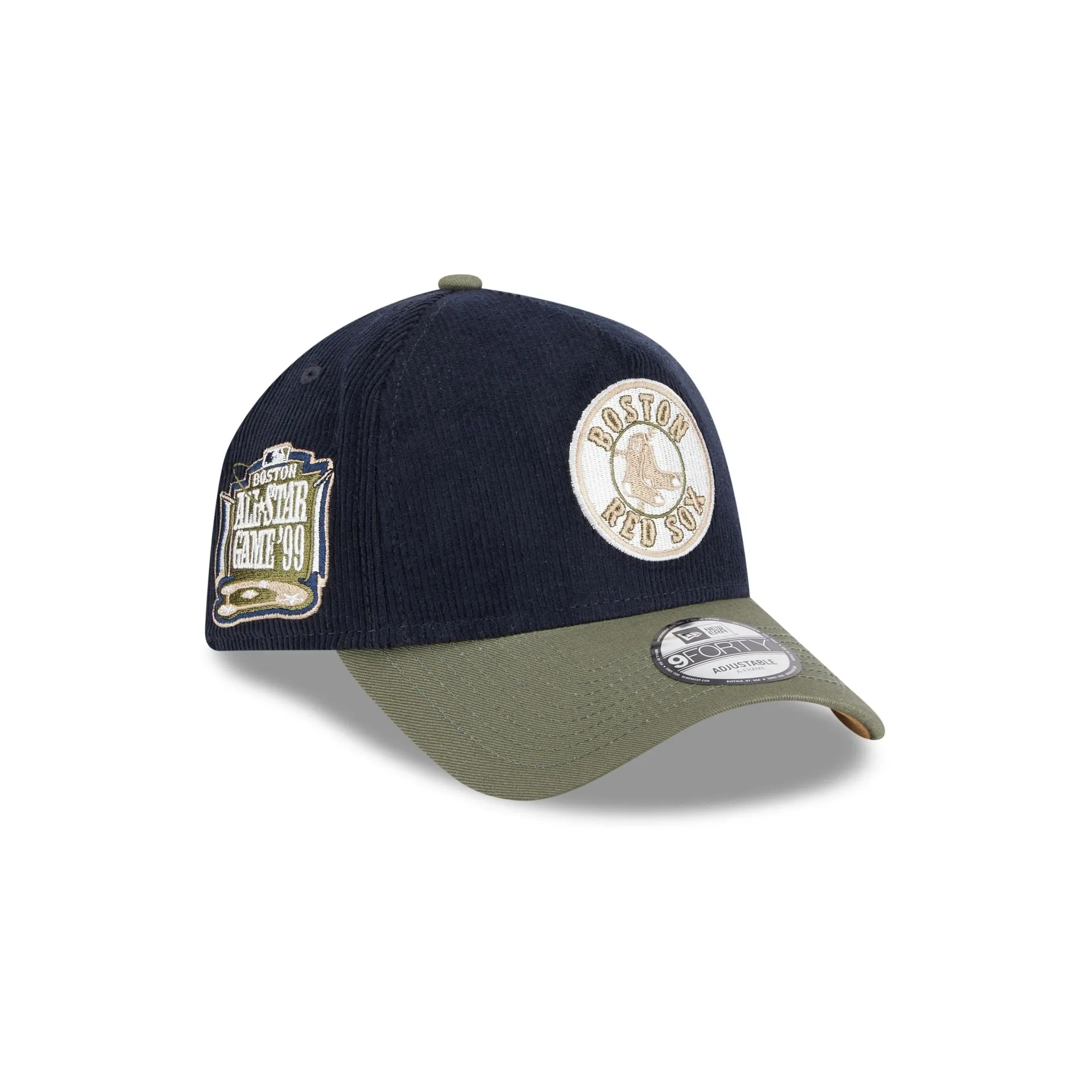 Boston Red Sox Navy 9FORTY A-Frame Snapback Hat sold by New Era