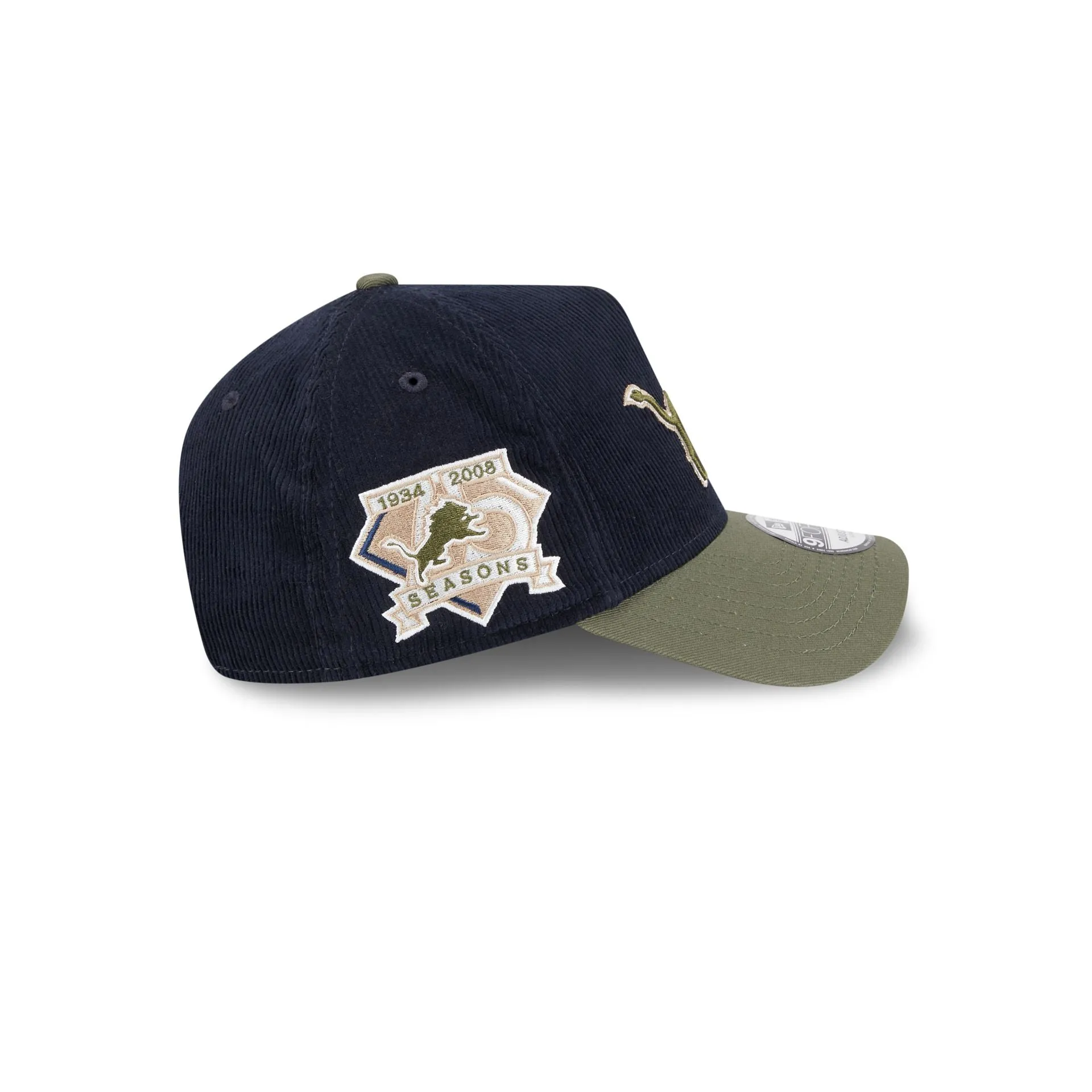 Detroit Lions Navy 9FORTY A-Frame Snapback Hat sold by New Era product image thumbnail 4