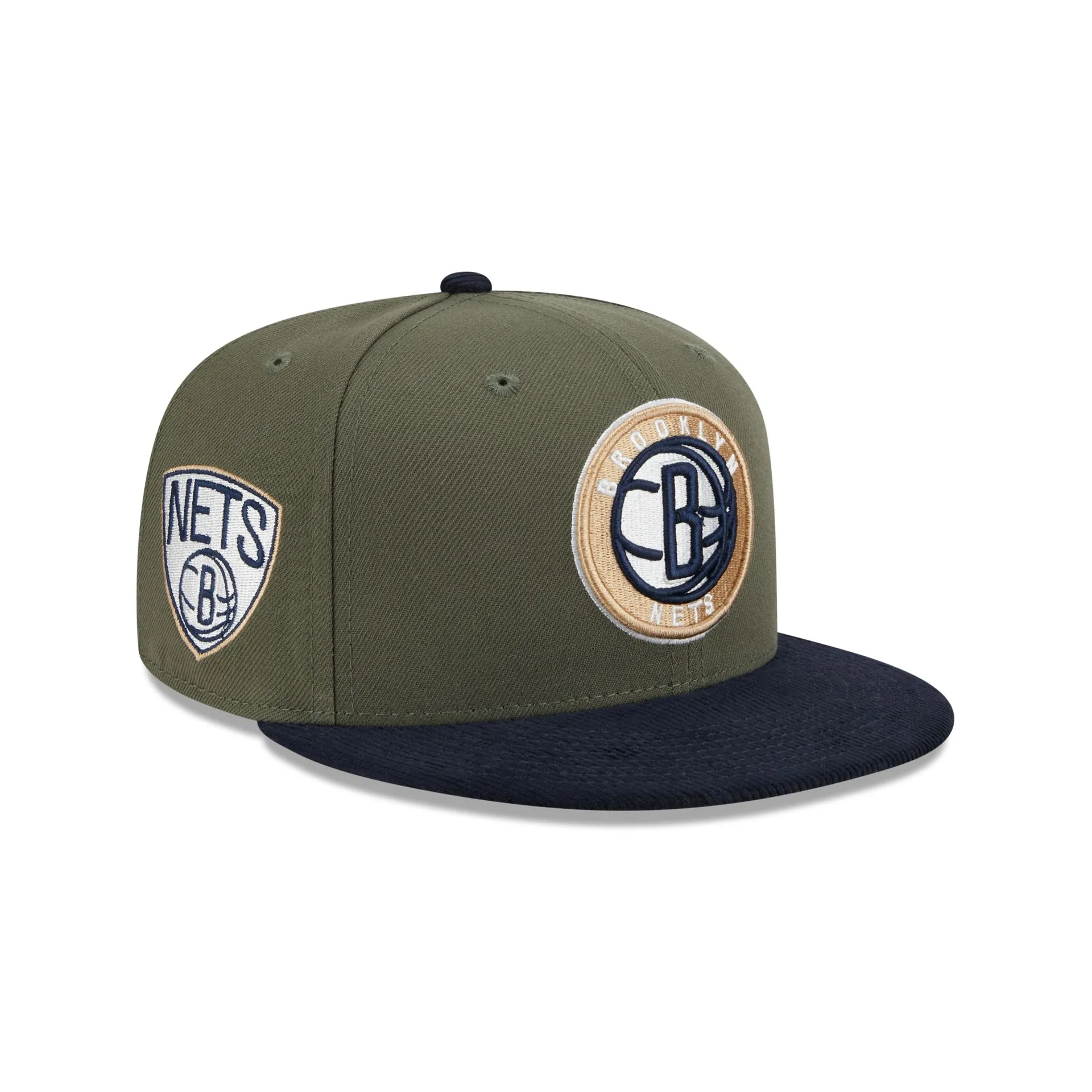 Brooklyn Nets Olive Green 59FIFTY Fitted Hat sold by New Era