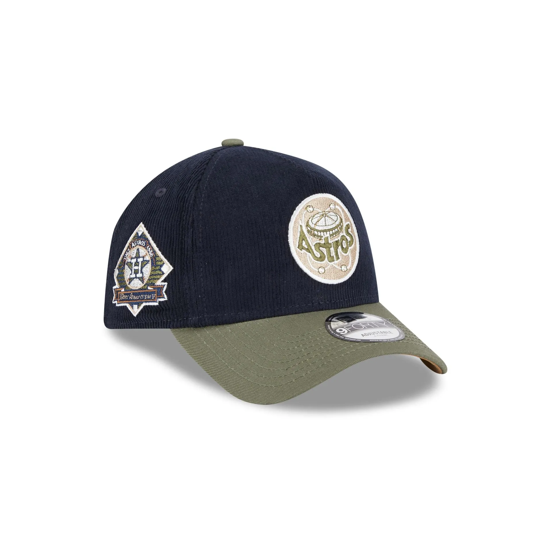 Houston Astros Navy 9FORTY A-Frame Snapback Hat sold by New Era