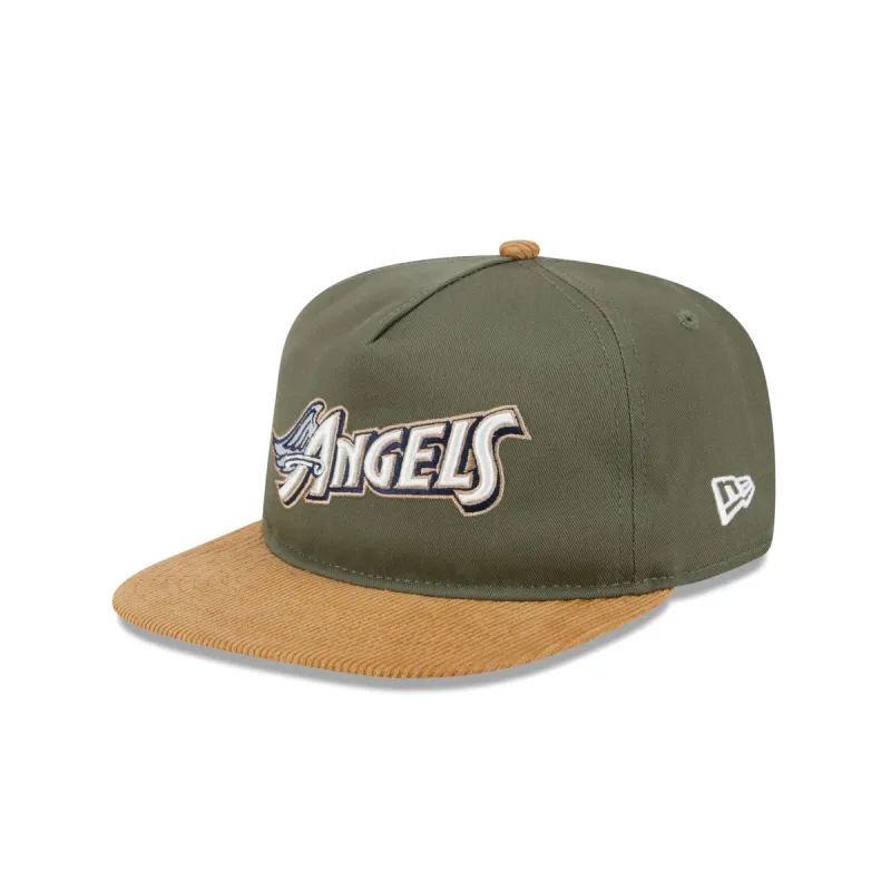 Los Angeles Angels Olive Green Golfer Hat sold by New Era