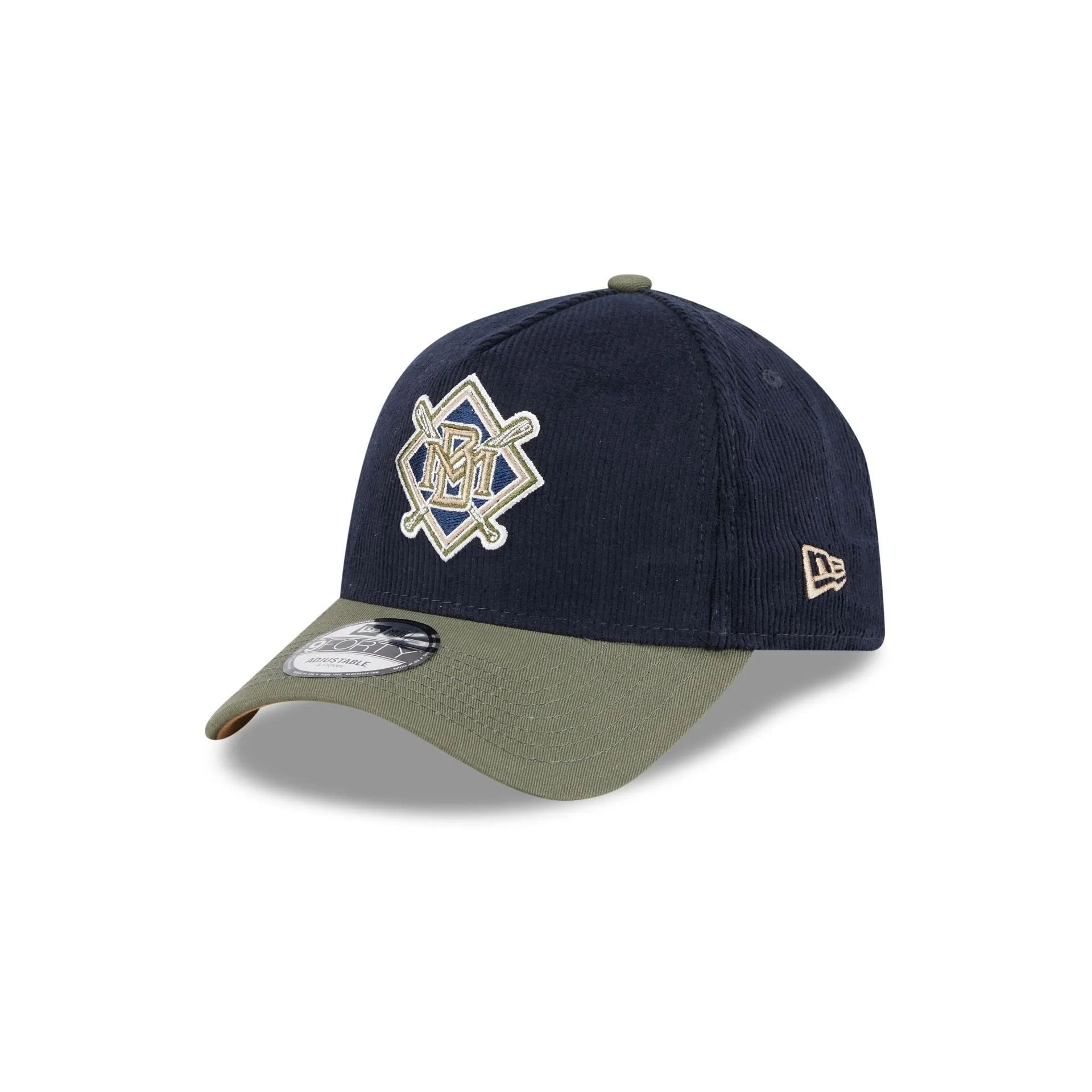 Milwaukee Brewers Navy 9FORTY A-Frame Snapback Hat sold by New Era product image thumbnail 3