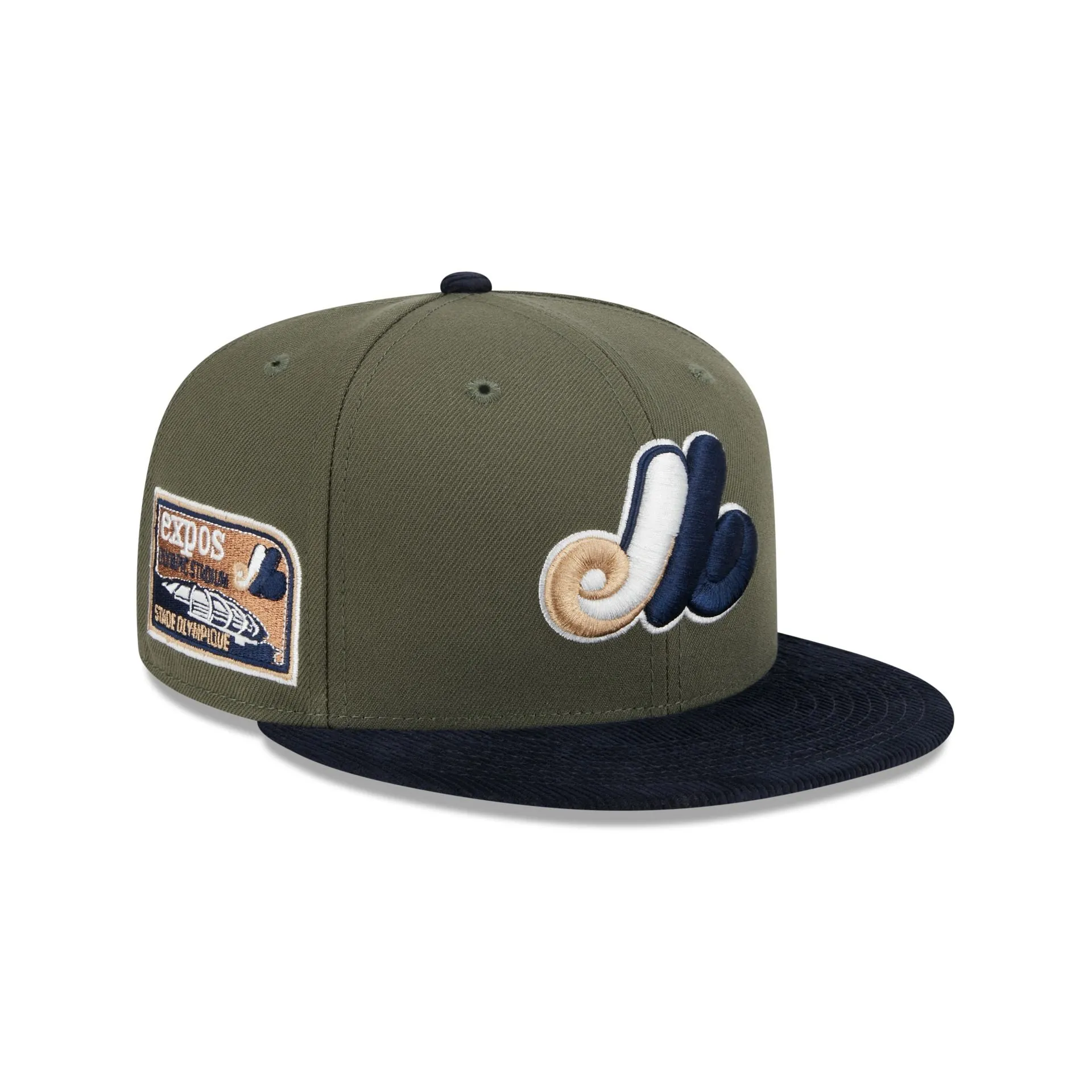 Montreal Expos Olive Green 59FIFTY Fitted Hat sold by New Era