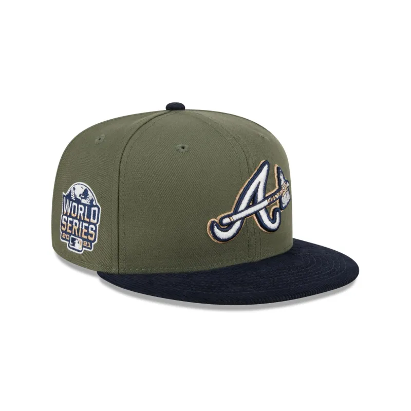 Atlanta Braves Olive Green 59FIFTY Fitted Hat sold by New Era