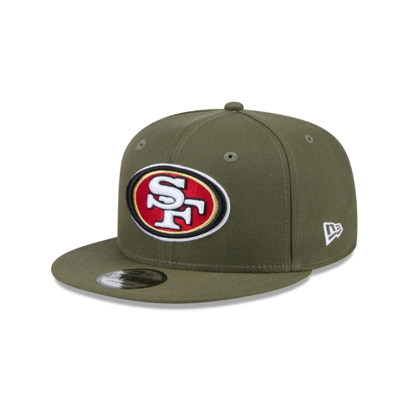 San Francisco 49ers Olive 9FIFTY Snapback Hat sold by New Era