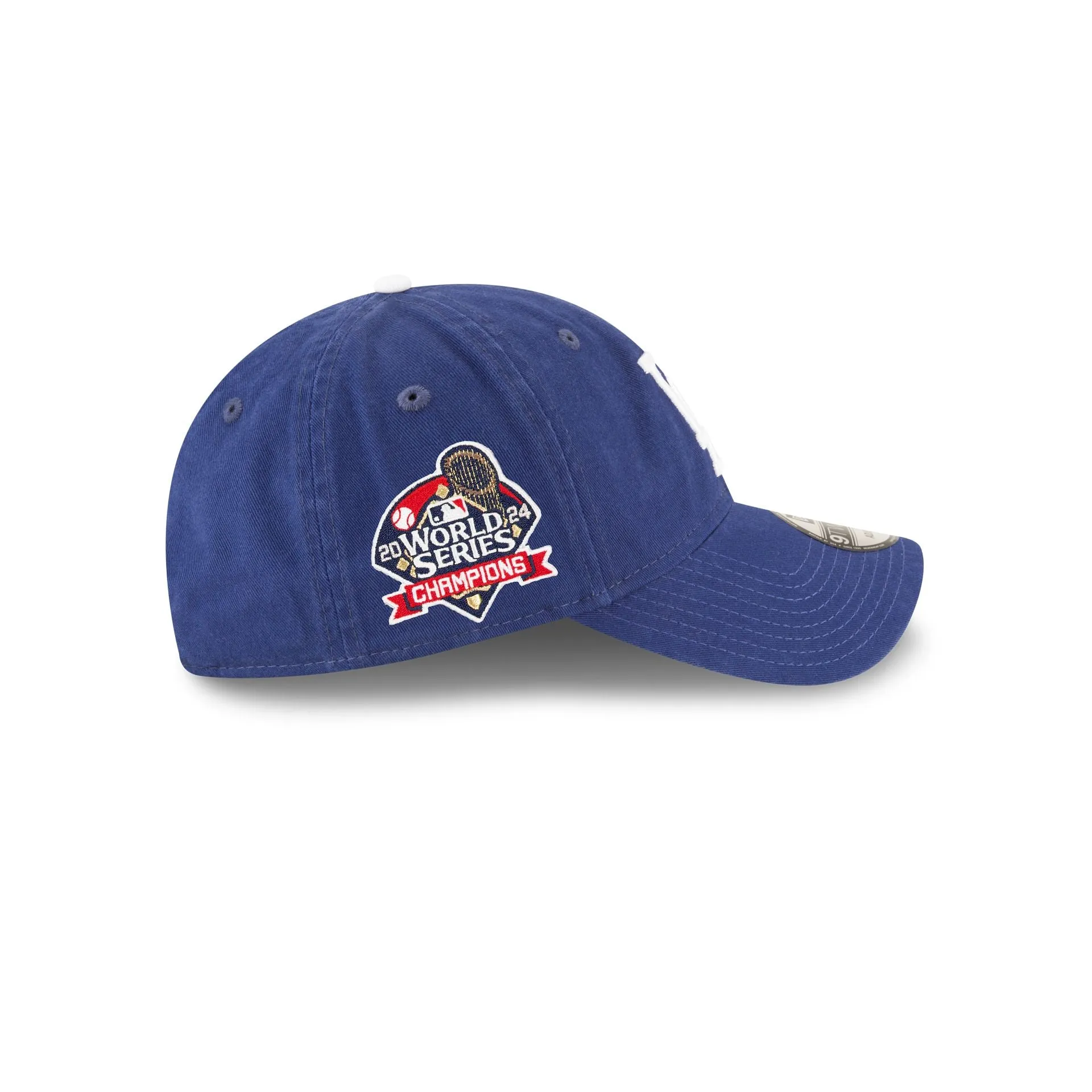 Los Angeles Dodgers 2024 World Series Champions Side Patch 9TWENTY Adjustable Hat sold by New Era product image thumbnail 4