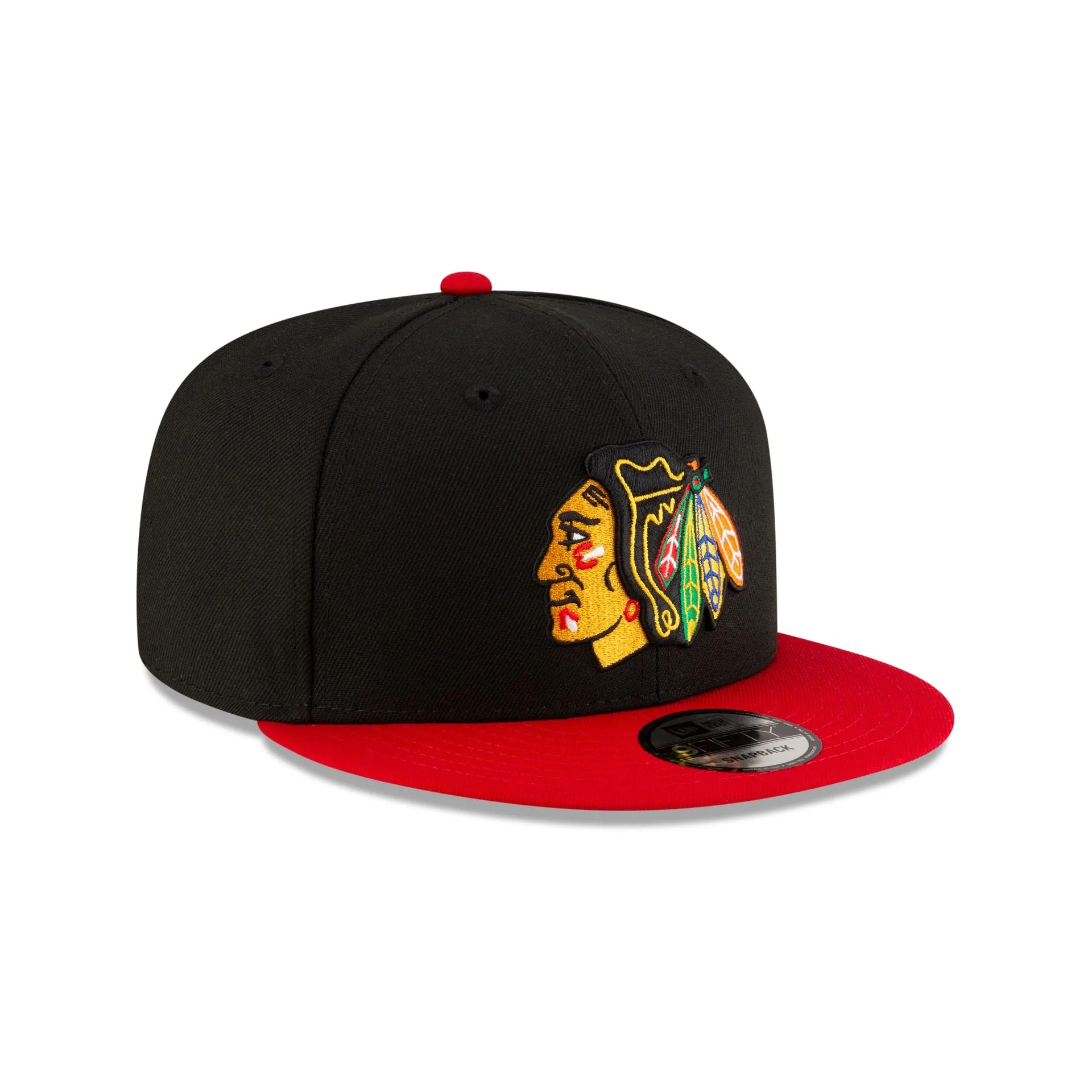 Chicago Blackhawks Black 9FIFTY Snapback Hat sold by New Era product image thumbnail 3