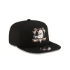 Anaheim Ducks Black 9FIFTY A-Frame Snapback Hat sold by New Era