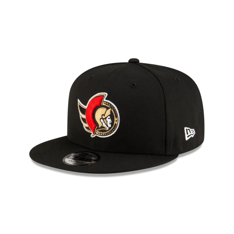 Ottawa Senators Black 9FIFTY Snapback Hat sold by New Era