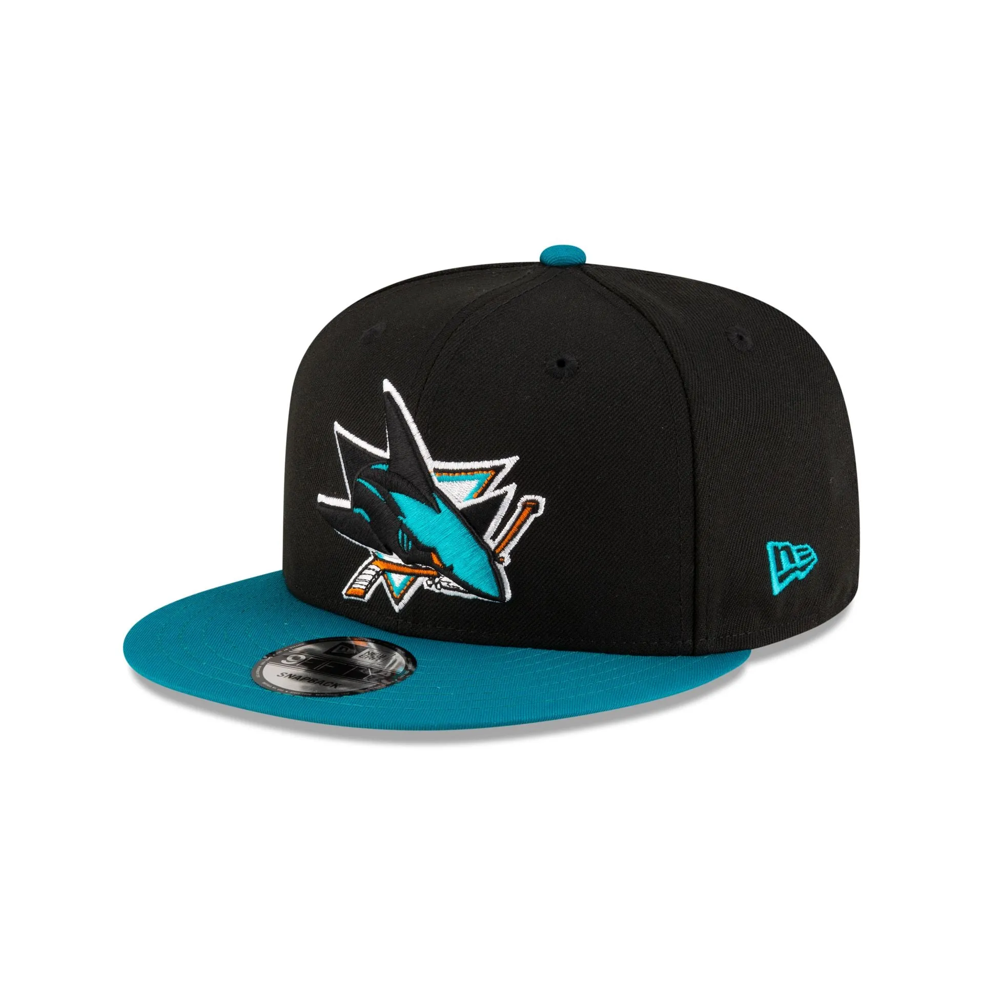 San Jose Sharks Black 9FIFTY Snapback Hat sold by New Era