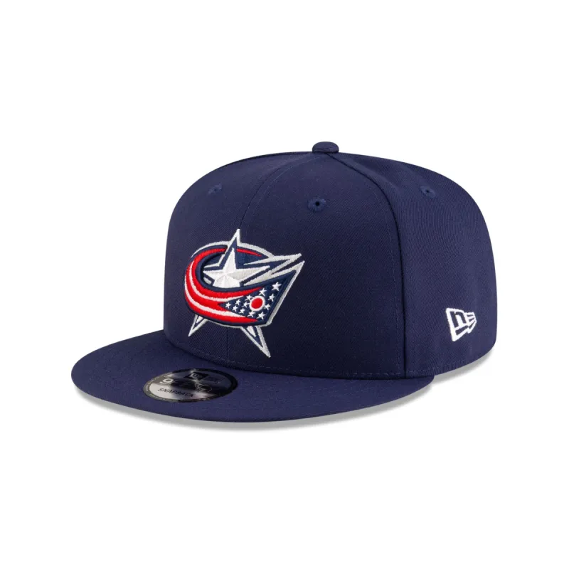 Columbus Blue Jackets Navy 9FIFTY Snapback Hat sold by New Era