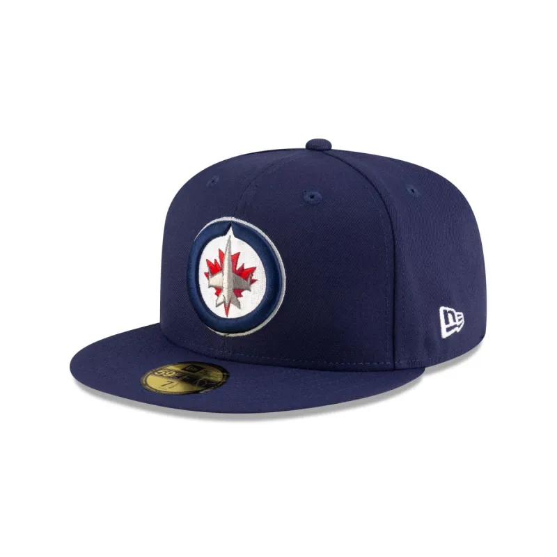 Winnipeg Jets Navy 59FIFTY Fitted Hat sold by New Era