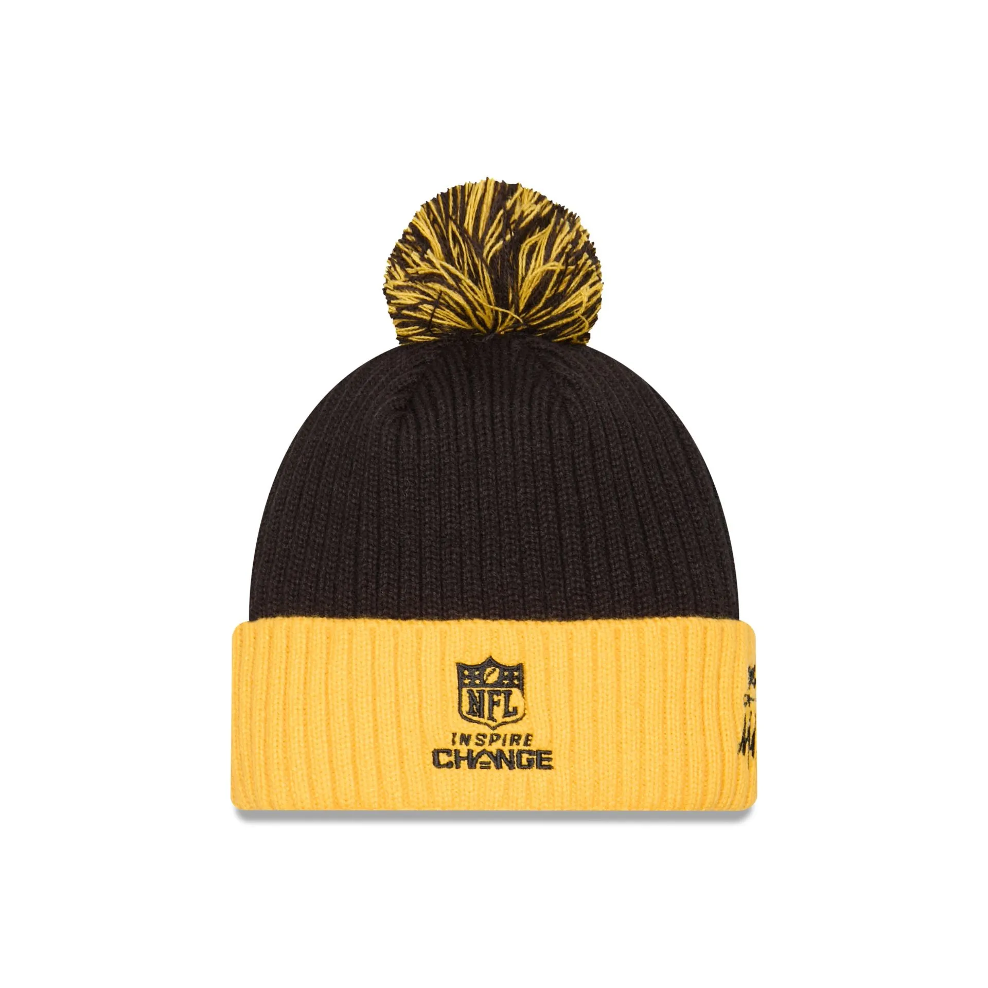 Pittsburgh Steelers 2024 Inspire Change Pom Knit Hat sold by New Era product image thumbnail 2
