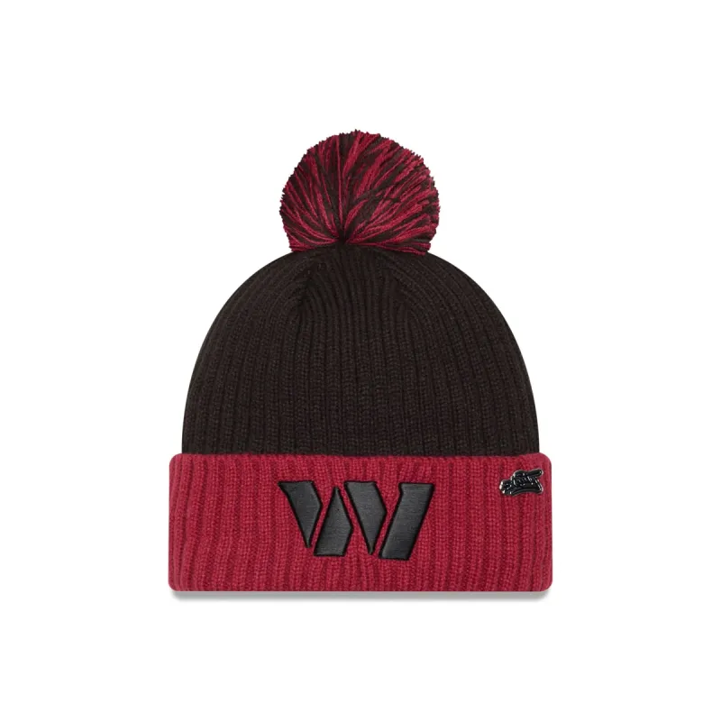 Washington Commanders 2024 Inspire Change Pom Knit Hat sold by New Era