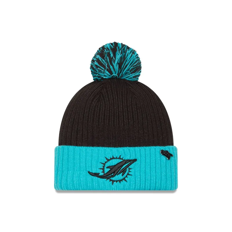 Miami Dolphins 2024 Inspire Change Pom Knit Hat sold by New Era