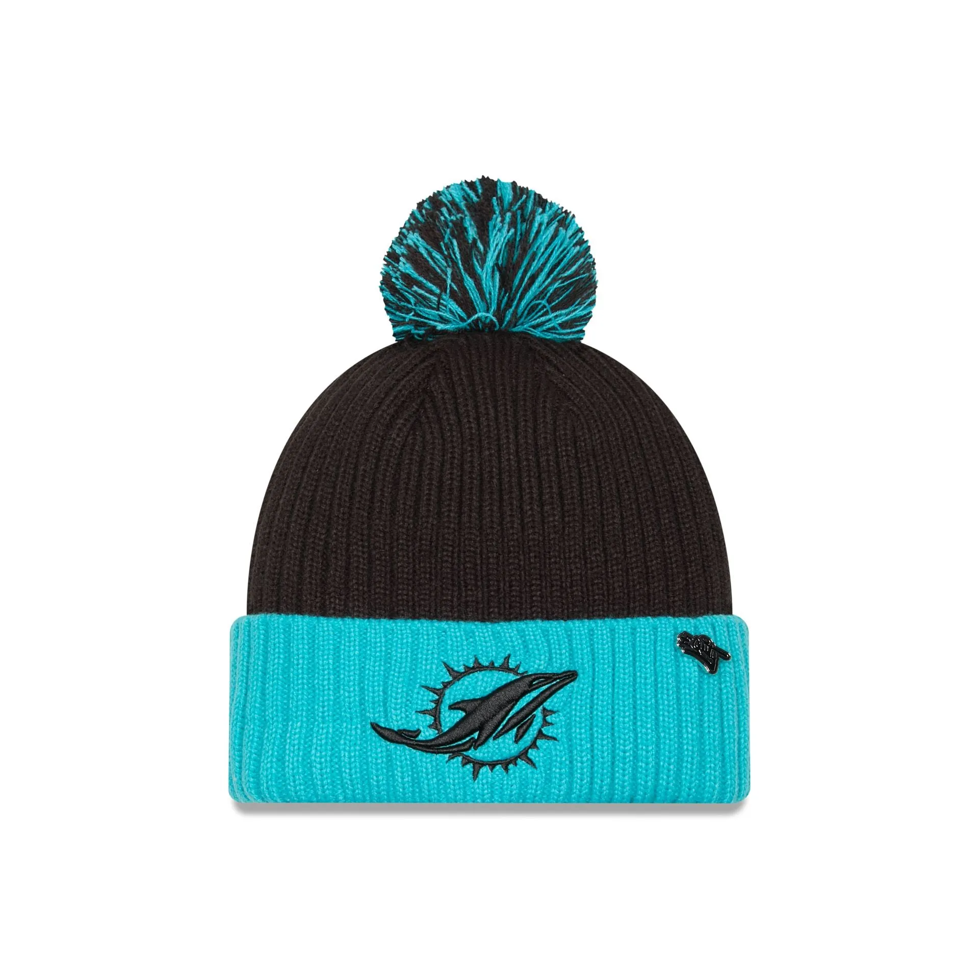 Miami Dolphins 2024 Inspire Change Pom Knit Hat sold by New Era