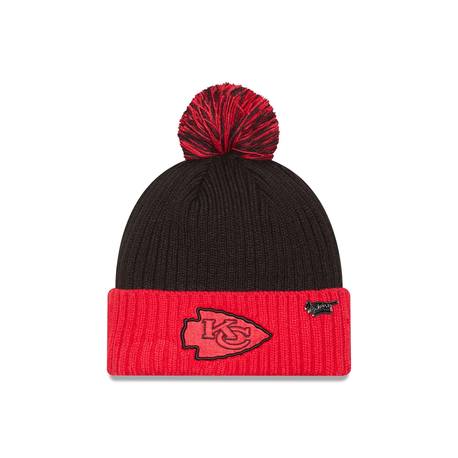 Kansas City Chiefs 2024 Inspire Change Pom Knit Hat sold by New Era