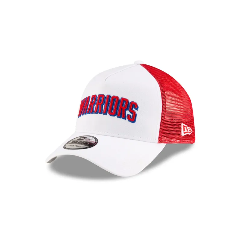 Golden State Warriors Classic Edition 9FORTY A-Frame Trucker Hat sold by New Era