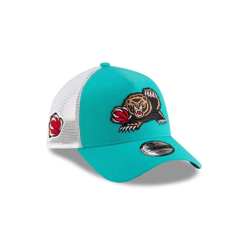 Memphis Grizzlies Classic Edition Birdseye Blue 9FORTY A-Frame Trucker Hat sold by New Era