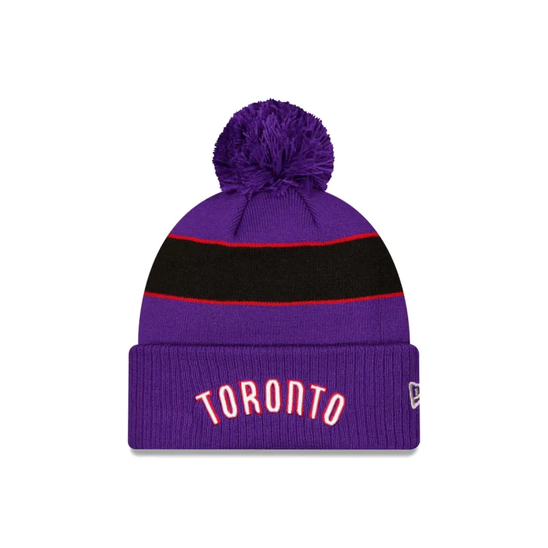 Toronto Raptors Classic Edition Pom Knit Hat sold by New Era