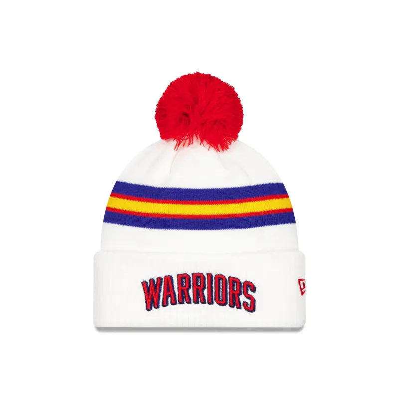 Golden State Warriors Classic Edition Pom Knit Hat sold by New Era