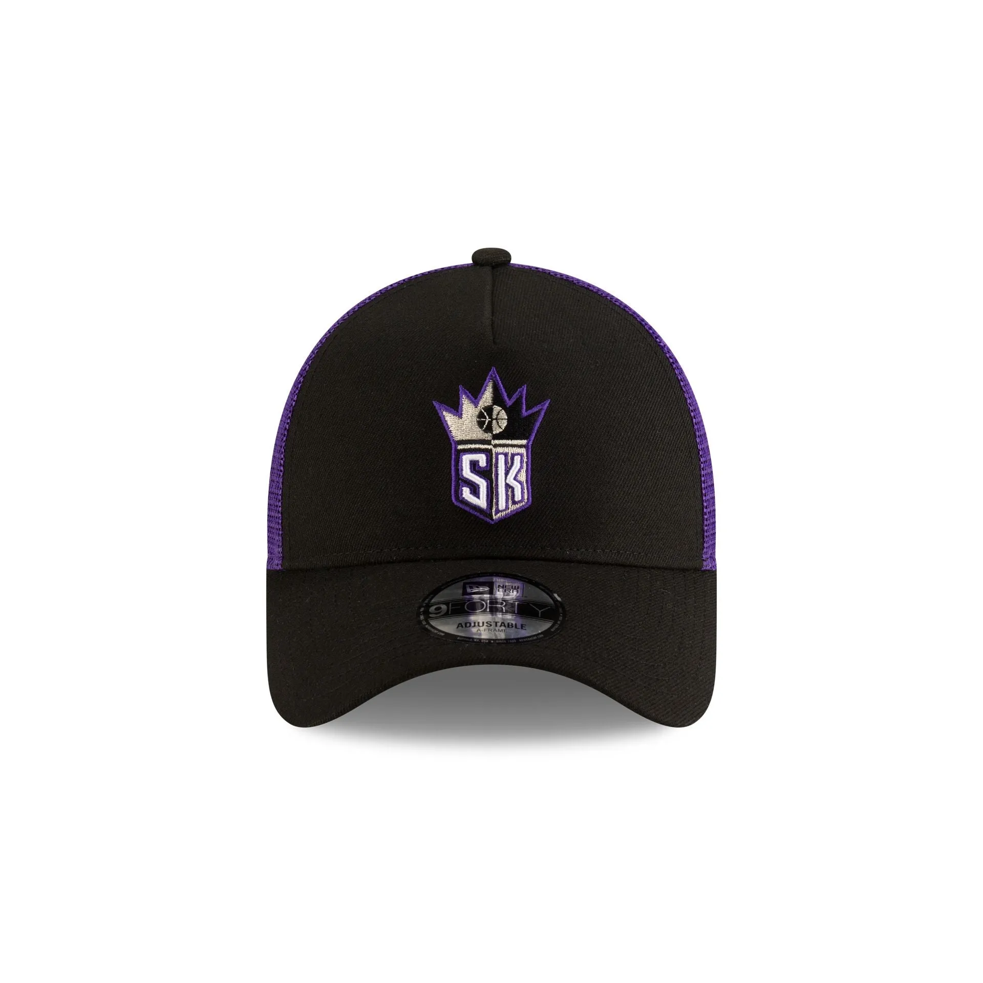 Sacramento Kings Classic Edition Black 9FORTY A-Frame Trucker Hat sold by New Era product image thumbnail 2