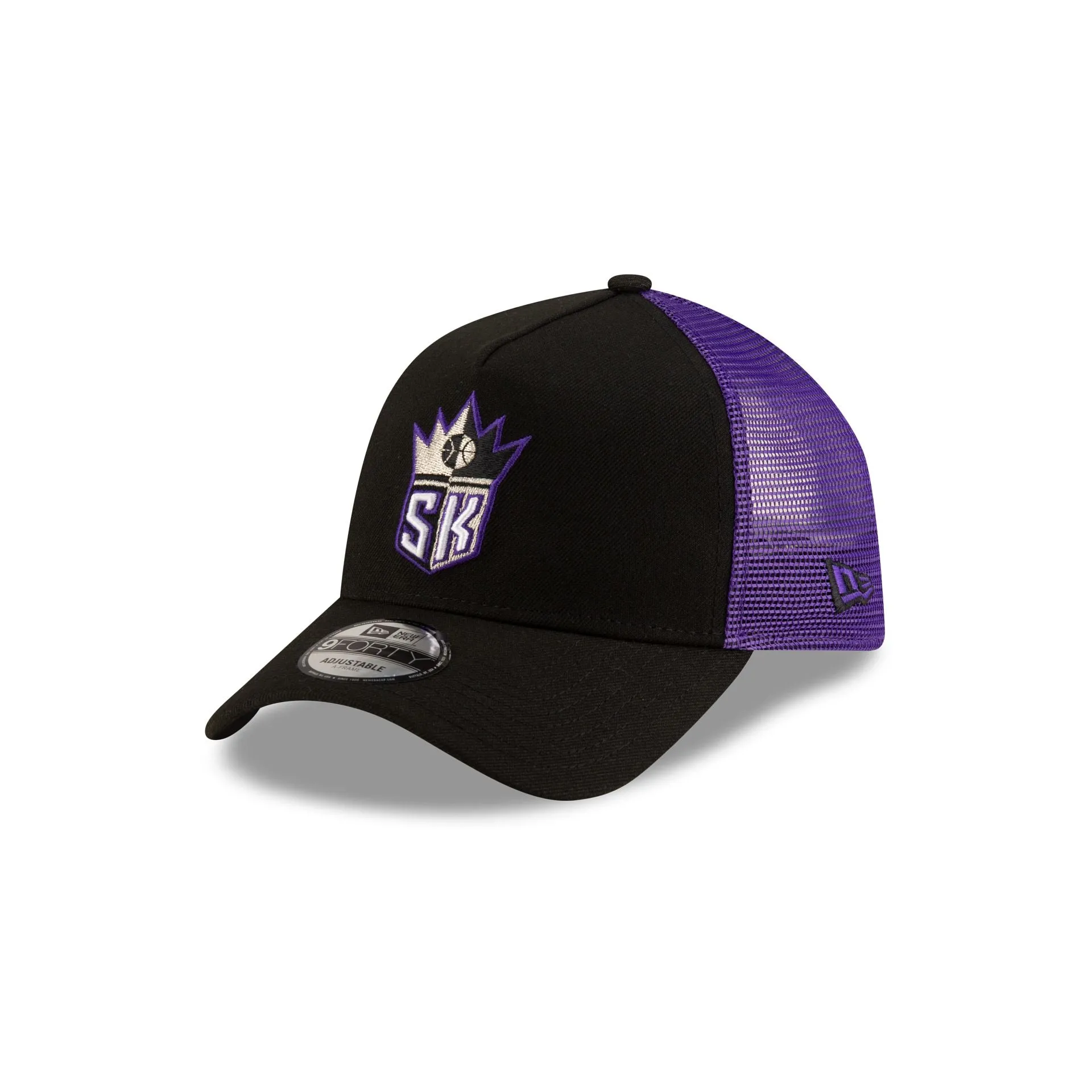 Sacramento Kings Classic Edition Black 9FORTY A-Frame Trucker Hat sold by New Era product image thumbnail 3