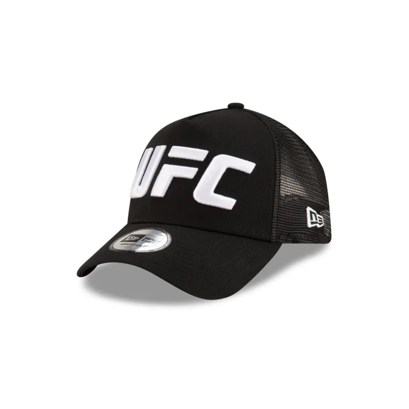 UFC Holiday Black 9FORTY A-Frame Trucker Hat made by New Era