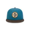 Pittsburgh Steelers Indigo 59FIFTY Fitted Hat sold by New Era
