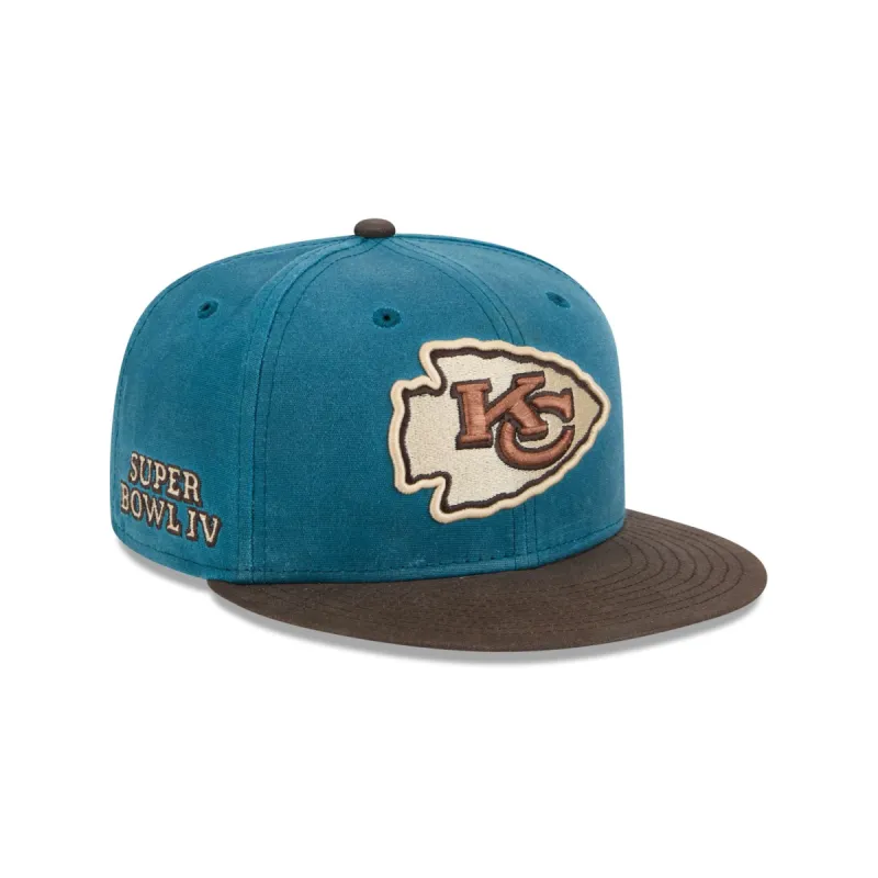 Kansas City Chiefs Indigo 59FIFTY Fitted Hat sold by New Era