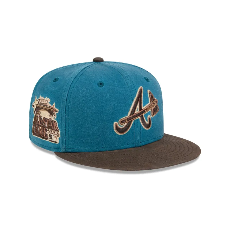 Atlanta Braves Indigo 59FIFTY Fitted Hat sold by New Era