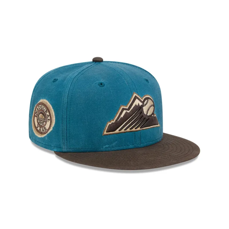 Colorado Rockies Indigo 59FIFTY Fitted Hat sold by New Era