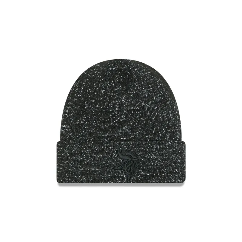 Minnesota Vikings Reflective Black Knit Beanie sold by New Era