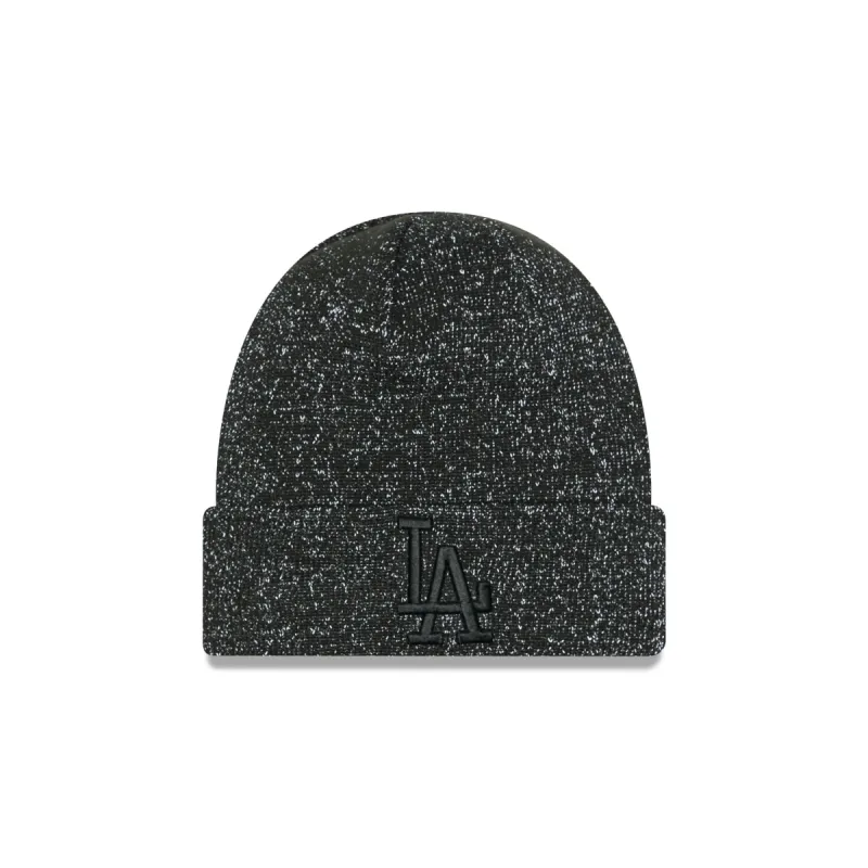 Los Angeles Dodgers Reflective Black Knit Beanie sold by New Era